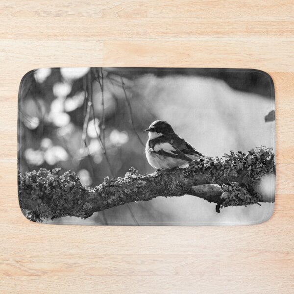 Item preview, When the summer comes. European pied flycatcher bw designed and sold by Jouko Lehto Photography.