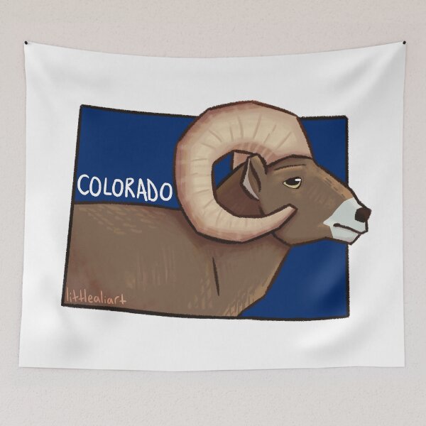 Item preview, Colorado State Mammal - Rocky Mountain Bighorn Sheep designed and sold by littlealiart.