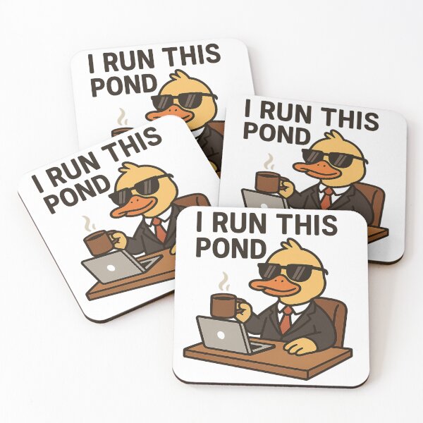 Item preview, Funny CEO Duck – I Run This Pond designed and sold by Duckish Store.