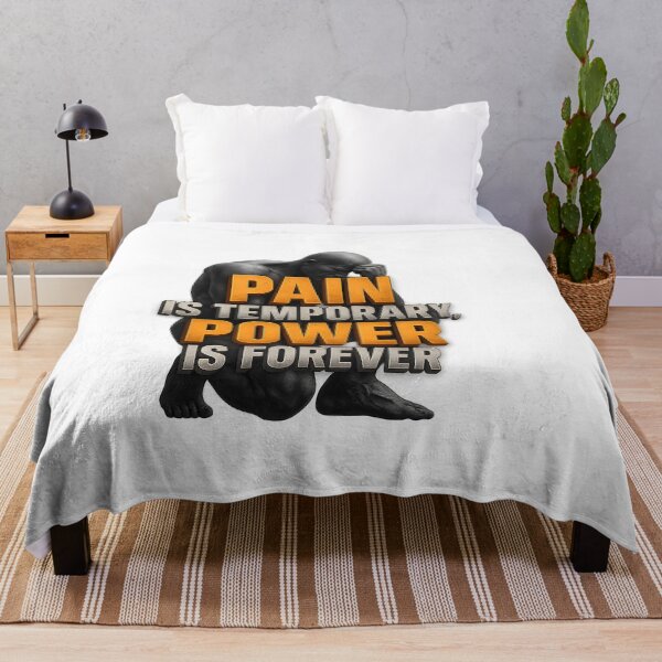 Item preview, Pain Is Temporary Power Is Forever - Motivational 3D Quote Design designed and sold by WolfPixelRo.