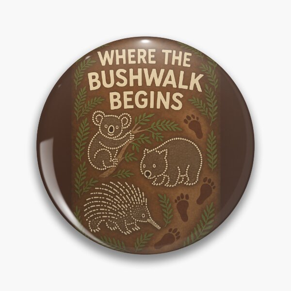 Item preview, Where the Bushwalk Begins – Australian Native Wildlife Art Print designed and sold by Psycho-Crazy.