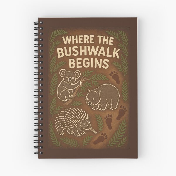 Item preview, Where the Bushwalk Begins – Australian Native Wildlife Art Print designed and sold by Psycho-Crazy.