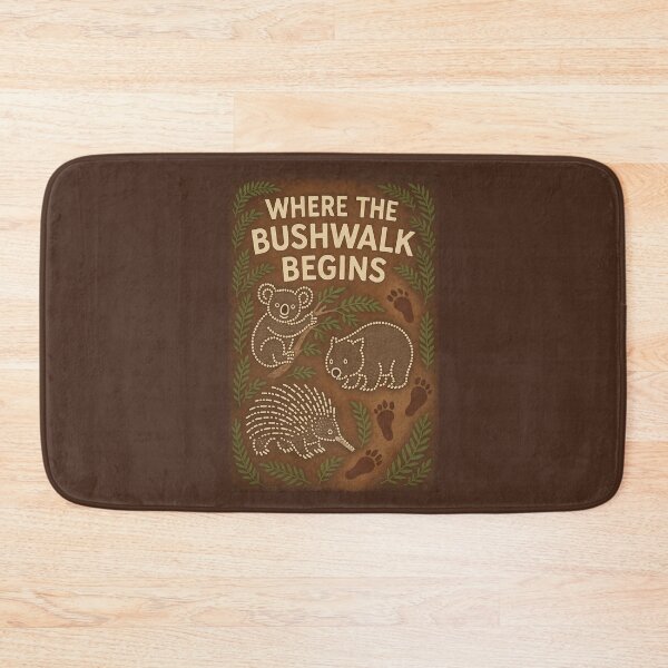 Item preview, Where the Bushwalk Begins – Australian Native Wildlife Art Print designed and sold by Psycho-Crazy.