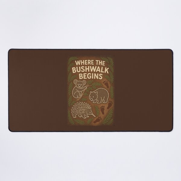 Item preview, Where the Bushwalk Begins – Australian Native Wildlife Art Print designed and sold by Psycho-Crazy.