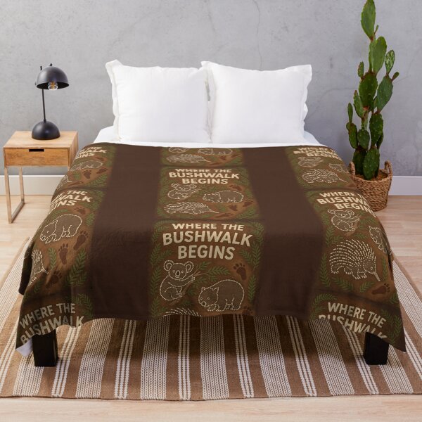 Item preview, Where the Bushwalk Begins – Australian Native Wildlife Art Print designed and sold by Psycho-Crazy.