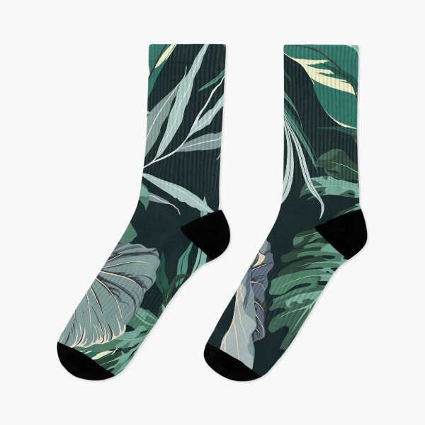 Item preview, Tropical seamless pattern. Exotic leaves in vintage colors background. designed and sold by MatyKotiv.