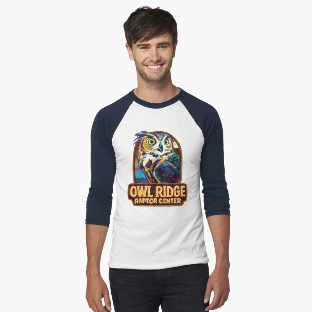 Item preview, Baseball ¾ Sleeve T-Shirt designed and sold by OwlRidgeRaptor.