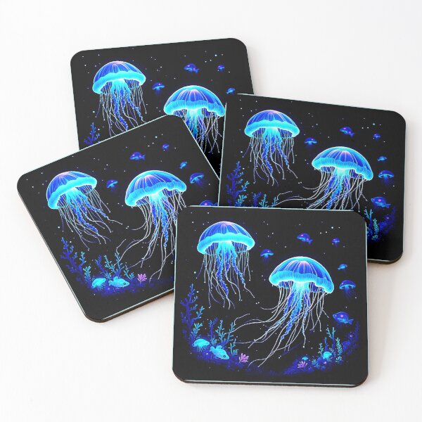 Item preview, Bioluminescent Jellyfish Dream designed and sold by Health And Fitness Posts e-Store.