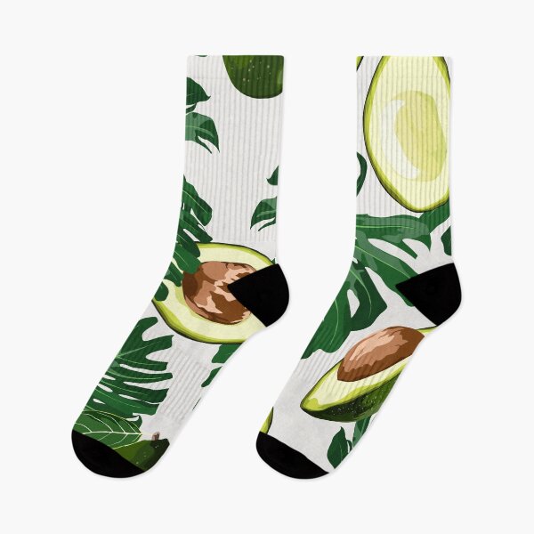 Item preview, Seamless pattern with avocado and exotic tropical leafs. designed and sold by MatyKotiv.