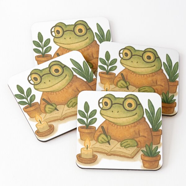 Item preview, Cozy Frog Journaling — Candlelight Thoughts designed and sold by Crackio.