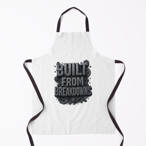 Item preview, Built From Breakdowns - Industrial Motivational 3D Design designed and sold by WolfPixelRo.