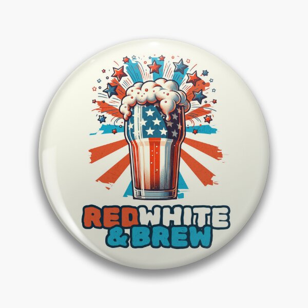 Item preview, Red, White & Brew - Patriotic Beer Blast Vintage designed and sold by KZbubble.