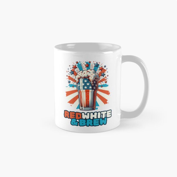 Item preview, Red, White & Brew - Patriotic Beer Blast Vintage designed and sold by KZbubble.