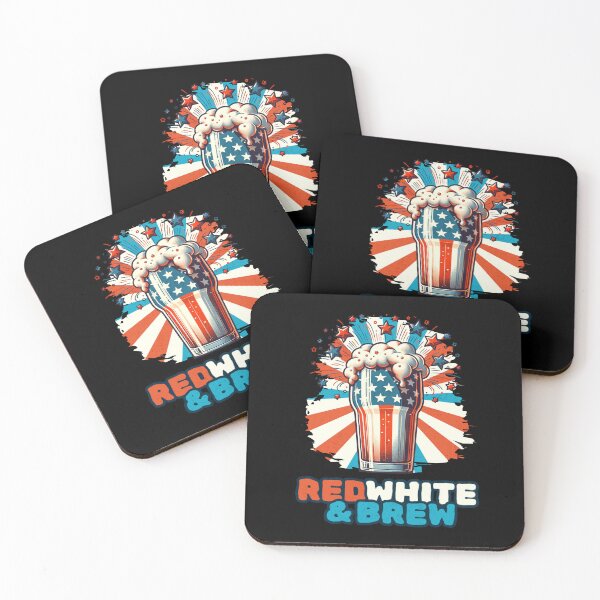 Item preview, Red, White & Brew - Patriotic Beer Blast Vintage designed and sold by KZbubble.