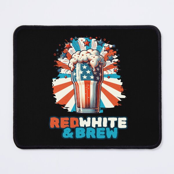 Item preview, Red, White & Brew - Patriotic Beer Blast Vintage designed and sold by KZbubble.