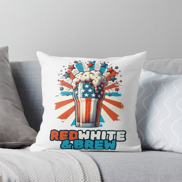 Item preview, Red, White & Brew - Patriotic Beer Blast Vintage designed and sold by KZbubble.