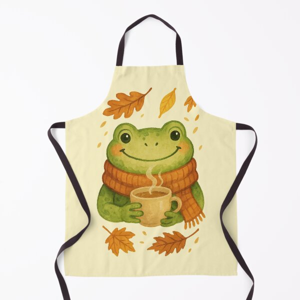 Item preview, Cozy Autumn Frog — Fall Tea Moments designed and sold by Crackio.