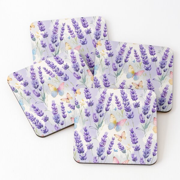 Item preview, Lavender Breeze – Pastel Butterflies in Bloom designed and sold by Mos Thainique.