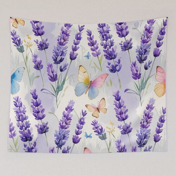 Item preview, Lavender Breeze – Pastel Butterflies in Bloom designed and sold by Mos Thainique.