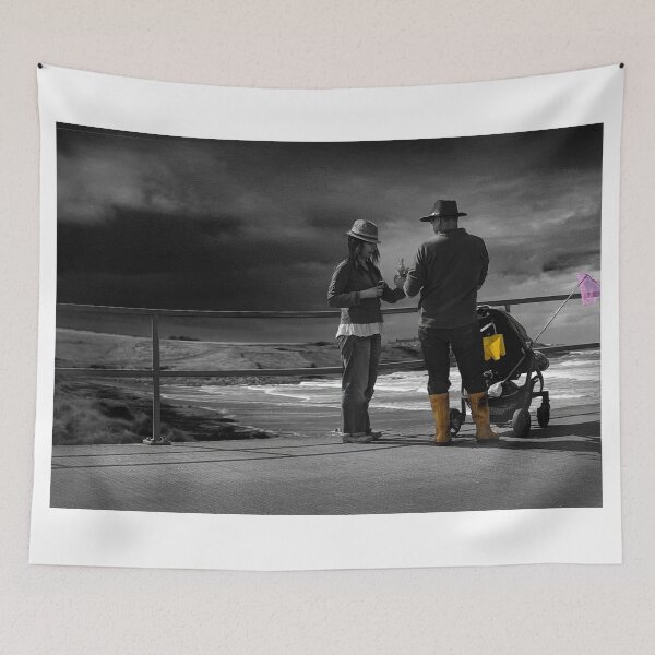 Item preview, Dramatic seascape with parents and child designed and sold by Steviegray.