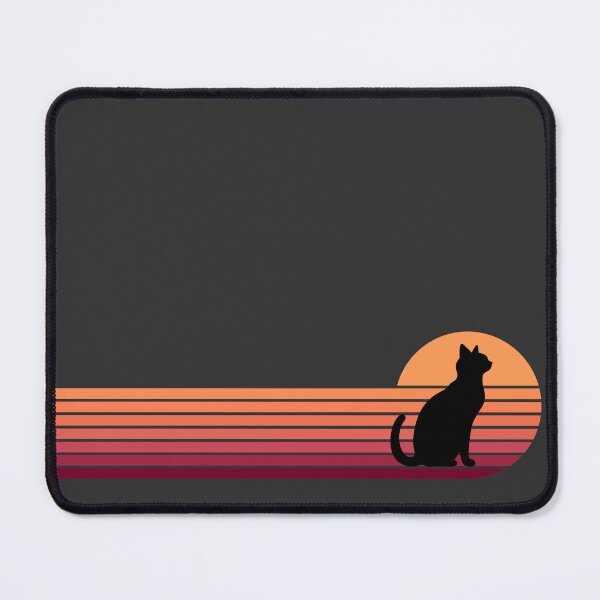 Item preview, Lispe Cat Vintage Sunset Retro Style for Cool Cat Lovers designed and sold by Lispe-Designs.