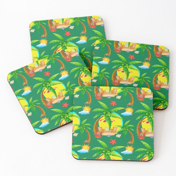 Item preview, Cute Tropical Beach Palm Trees Summer Vacation designed and sold by Lovemountain.