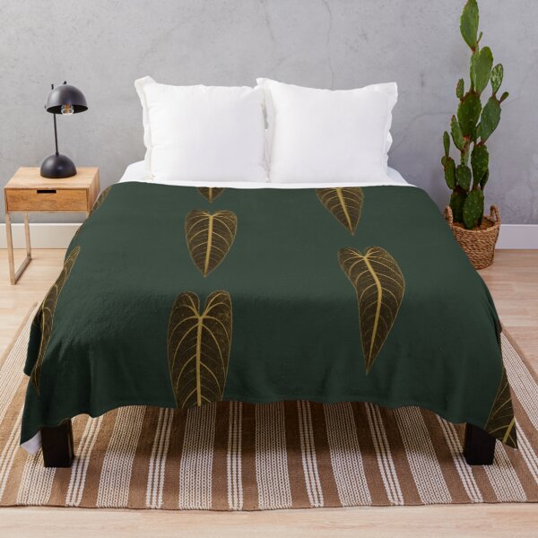 Item preview, Gold Foil Queen Anthurium Leaf Botanical Art designed and sold by Planthem.