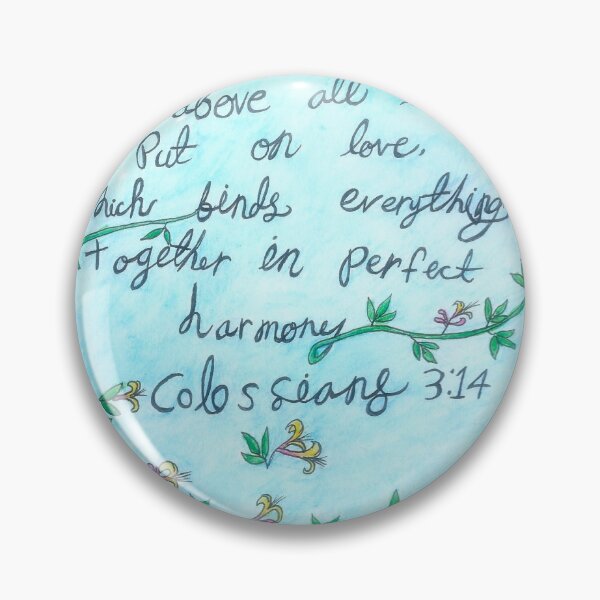 Item preview, Colossians 3:14 with June birth flower designed and sold by J-Bird Creations.