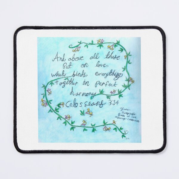 Item preview, Colossians 3:14 with June birth flower designed and sold by J-Bird Creations.