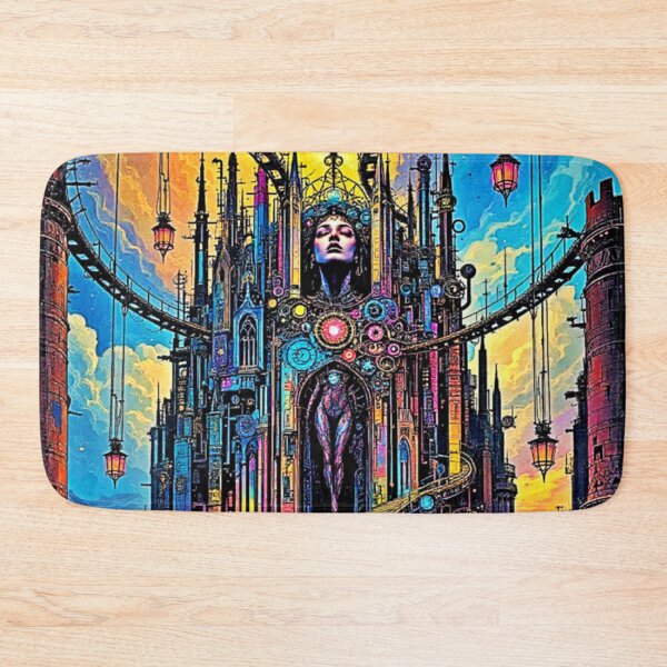 Item preview, Mystical Steampunk Cathedral designed and sold by Health And Fitness Posts e-Store.