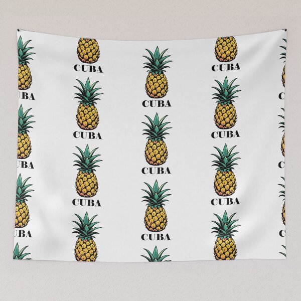 Item preview, Cuba pineapple retro designed and sold by blankshirt.