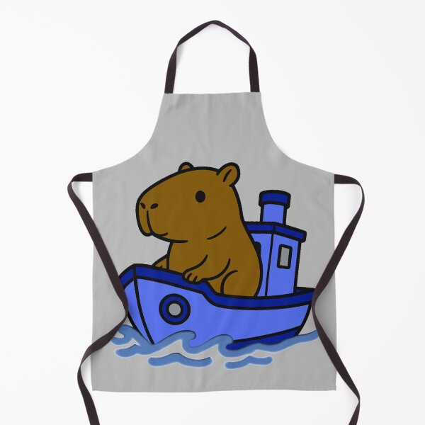 Item preview, Capybara Tug Boat - Dark Blue designed and sold by AngelMiette.