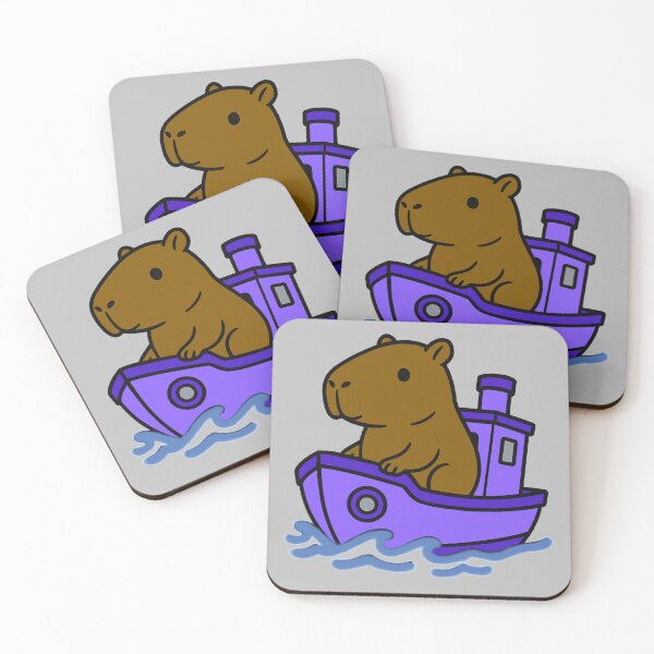 Item preview, Capybara Tug Boat - Dark Purple designed and sold by AngelMiette.