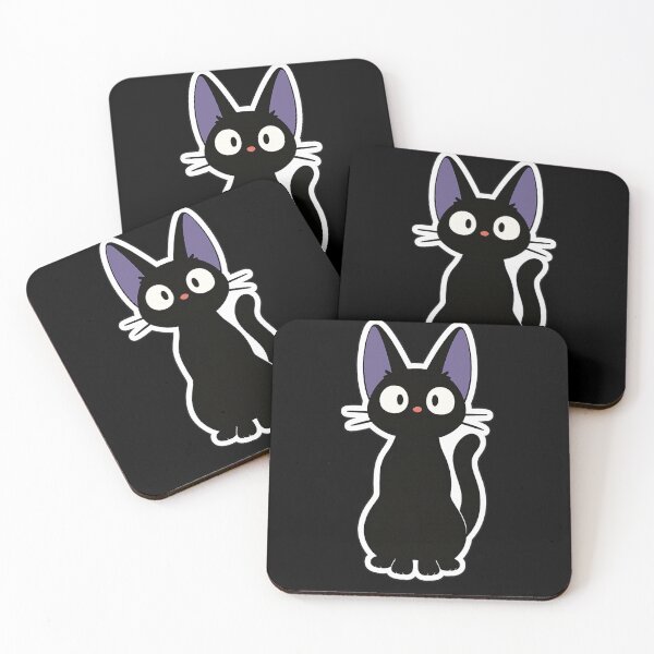 Item preview, Jiji the Black Cat – Cute Kawaii Sticker Design designed and sold by NAVOZKA.