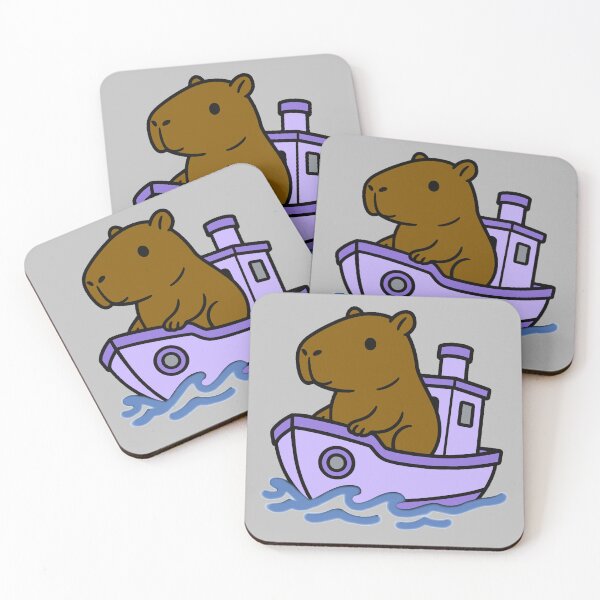 Item preview, Capybara Tug Boat - Lavender designed and sold by AngelMiette.