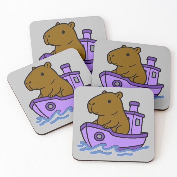 Item preview, Capybara Tug Boat - Purple designed and sold by AngelMiette.