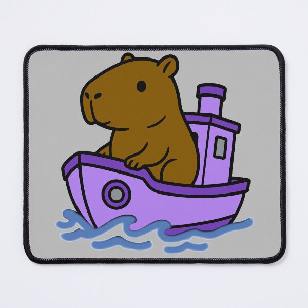 Item preview, Capybara Tug Boat - Purple designed and sold by AngelMiette.