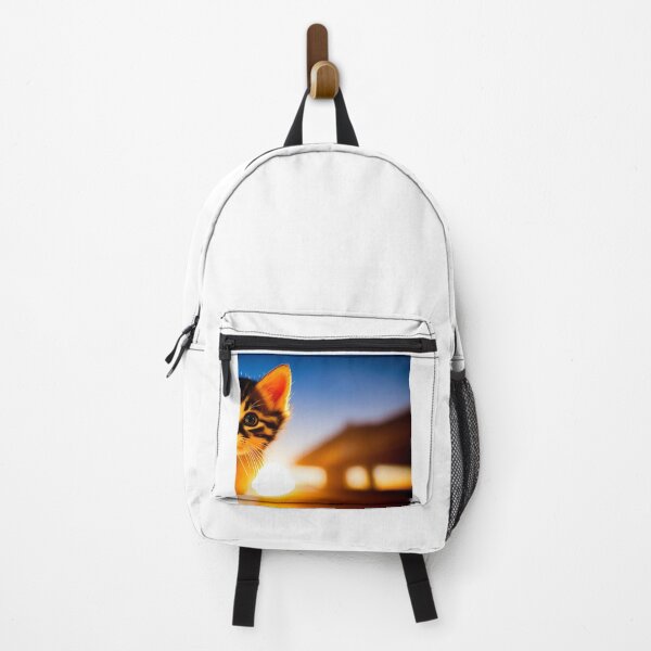 Item preview, Cute Kitten Art with Setting Sun designed and sold by Christopher Faxon.