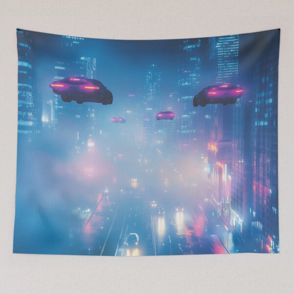 Item preview, Cyberpunk City At Night designed and sold by Rtymer.