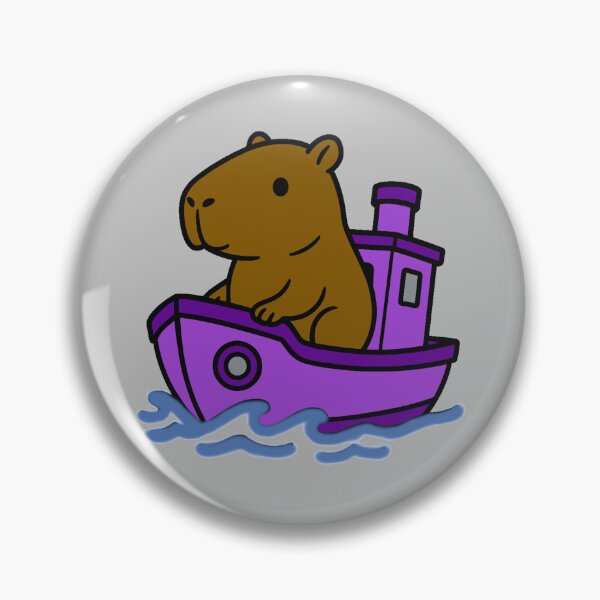 Item preview, Capybara Tug Boat - Dark Violet designed and sold by AngelMiette.