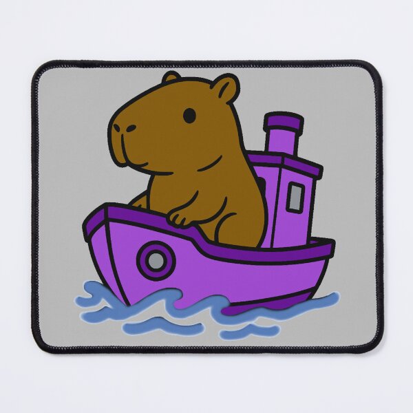 Item preview, Capybara Tug Boat - Dark Violet designed and sold by AngelMiette.
