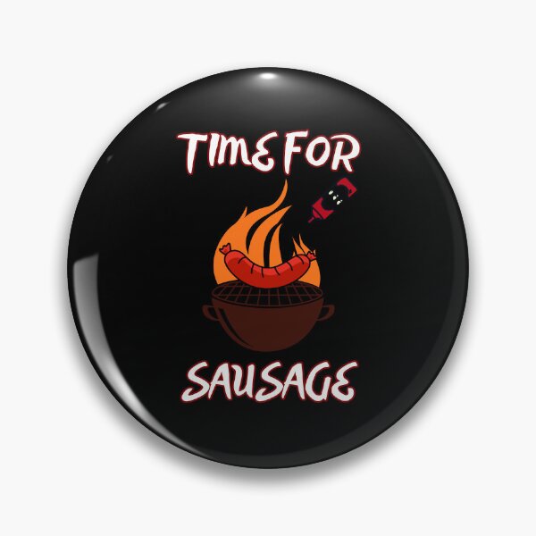 Item preview, Time for Sausage – Funny BBQ Grill Design designed and sold by PeteLawliiet.