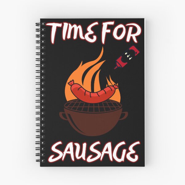 Item preview, Time for Sausage – Funny BBQ Grill Design designed and sold by PeteLawliiet.