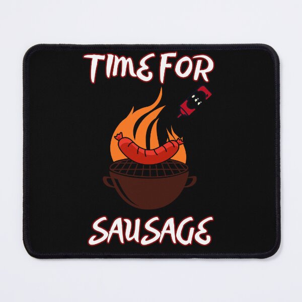 Item preview, Time for Sausage – Funny BBQ Grill Design designed and sold by PeteLawliiet.