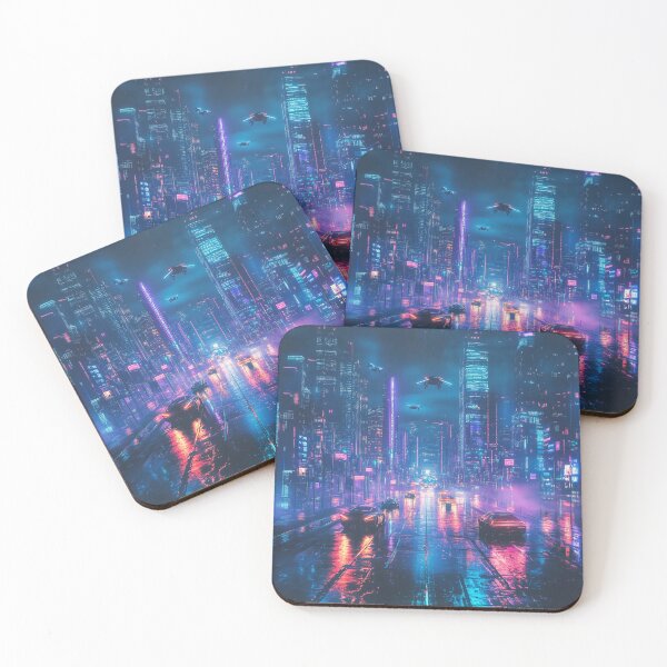 Item preview, Cyberpunk City At Night designed and sold by Rtymer.