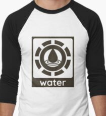 Water Element Design Nature Gift Idea Men's Baseball ¾ T-Shirt
