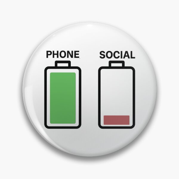 Item preview, Fully Charged Phone, Social Battery Empty – Introvert Mood designed and sold by ⭐Anistore⭐.