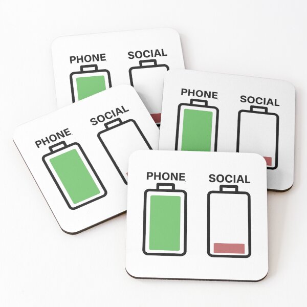 Item preview, Fully Charged Phone, Social Battery Empty – Introvert Mood designed and sold by ⭐Anistore⭐.