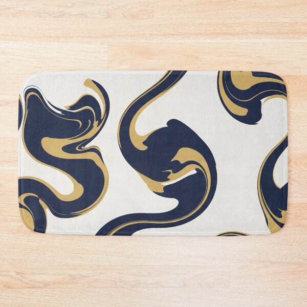 Item preview, Gold and Navy Shapes on White Background designed and sold by Owcomm.