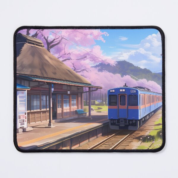 Item preview, Local Train at Thatched-roof Station with Sakura designed and sold by YUI Works.
